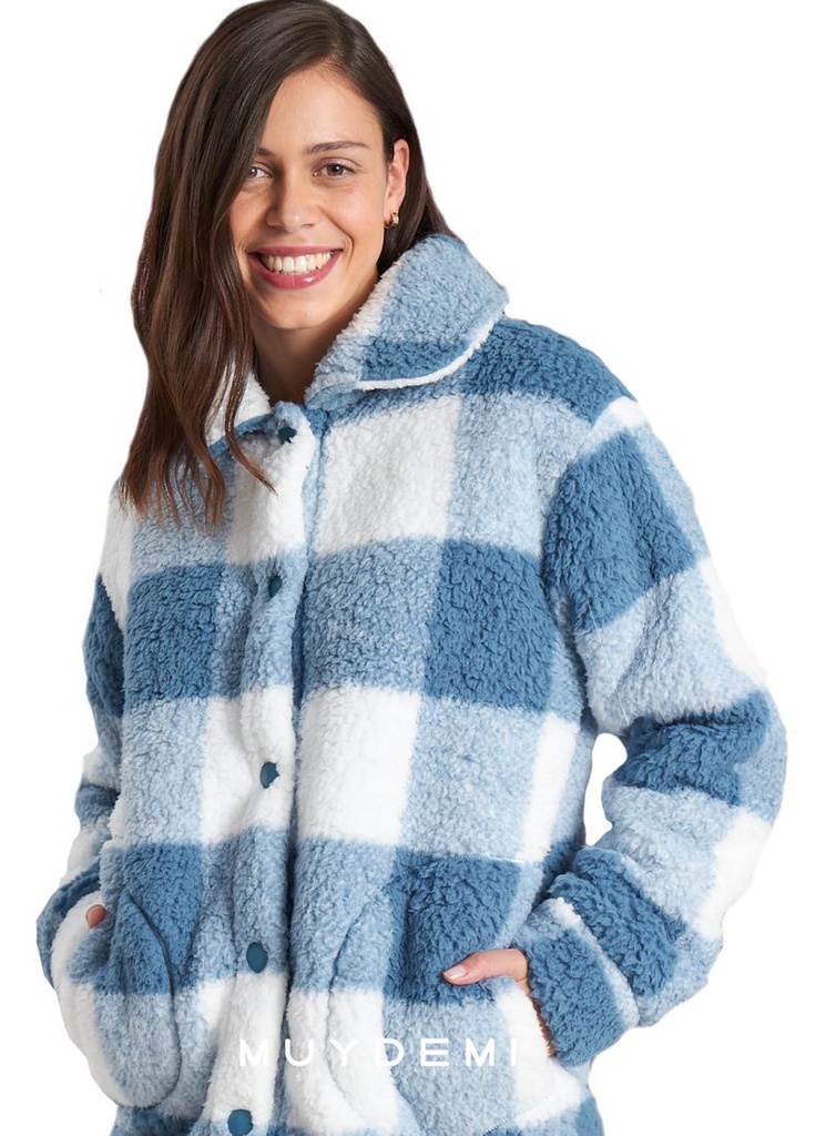 Bata mujer cuadros Sherpa Muydemi